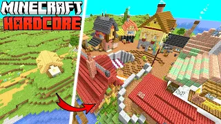 Ich baue ein episches Dorf in fast 100 Tagen in Hardcore Minecraft Survival