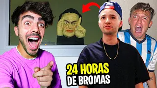 24 HORAS DE BROMAS DE TERROR A MIS AMIGOS!