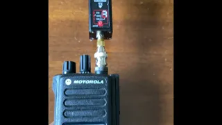 Power Test using the BNC Adapter for Motorola DP4400, DP4600, DP4800, XPR7350, XPR7550 Radios