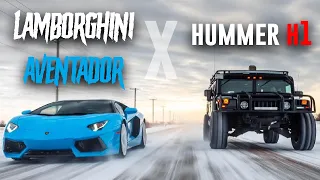 Lambo vs. Hummer: The Ultimate Snow Challenge