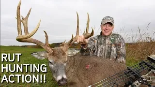 Bowhunting Rut ACTION!! | 2 Shooters At The Base of The Tree