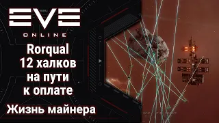 🔴 EVE Online #56: Субботний майнинг вечер | докапываю на оплату 12 окон | Рорка наше все