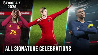 eFootball 2024 | All Signature Celebrations