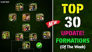 Top 30 Best Unique Formations In eFootball 2024 Mobile || New Hidden Formation In eFootball 😍