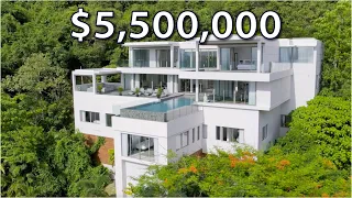 Touring an EXCLUSIVE $5,500,000 cliffside luxury HAVEN on "MILLIONAIRE'S MILE" | Exquisite design