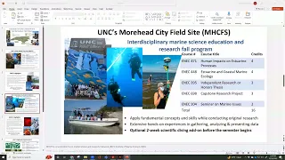 UNC Institute for the Environment Field Site Information Session | Dec. 12, 2022