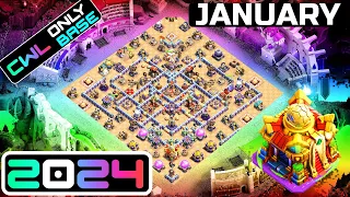 TH16 WAR BASE WITH LINK! Best TH16 CWL Base anti 3 star war base 2024