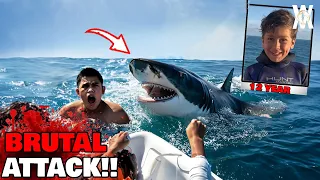 Great White Shark Grabs 12 Year Old Boy OGff Boat!