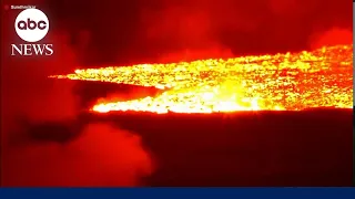 Iceland volcano erupts