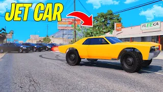 EDDY Robs Bank in JET CAR 😂 | GTA 5 RP