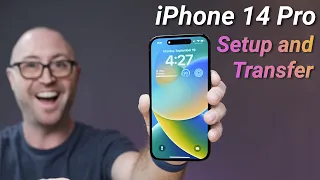 How to Setup a NEW iPhone 14 or 14 Pro AND Transfer Your Data!