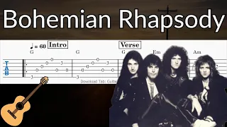 Bohemian Rhapsody - Guitar Solo Tab Easy