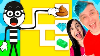 NÓS SOMOS os PIORES LADRÕES do MUNDO no Steal Game! Pai e Mãe