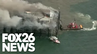 Firefighters contain destructive fire on landmark wooden pier in Oceanside