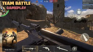 WW2 Frontline 1942: War Game Android Gameplay - Team Battle Mode