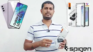 Install Spigen screen guard Galaxy s21fe | Samsung s21fe spigen screen protection installation Live🔴