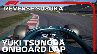 F1 2021 Reverse Suzuka Circuit | Yuki Tsunoda Onboard | Assetto Corsa