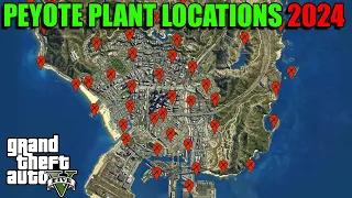 Peyote Plants Locations Map 2024 - Where To Find The Peyote Plants | GTA 5 Online