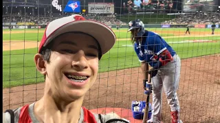 Talking to Vladimir Guerrero Jr. mid game