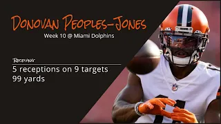 Donovan Peoples-Jones WR Cleveland Browns | Every play | 2022 | Week 10 @ Miami Dolphins