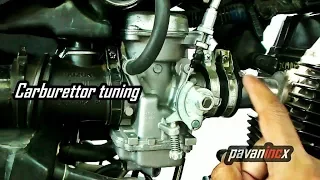 Carburettor tuning Motorcycle