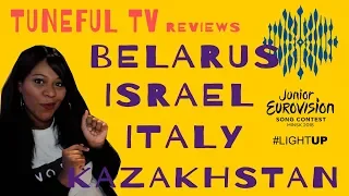 JUNIOR EUROVISION 2018 - BELARUS, ISRAEL, ITALY, KAZAKHSTAN REACTION