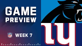 Carolina Panthers vs. New York Giants | Week 7 NFL Game Preview