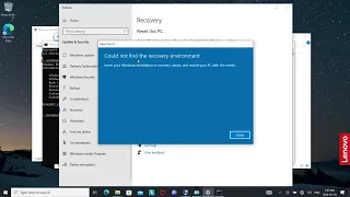 Fix Could not find the Recovery Environment. Fix missing Winre.wim & Windows RE Image Was Not Found