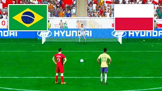 Brazil vs Poland / Penalty Shootout / Neymar vs Lewandowski / World Cup Final / FIFA 23 Next Gen 4K