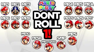 EVERY MARIO PARTY GAME: Don't Roll a 1 Challenge!