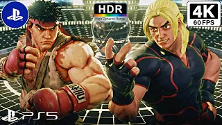 STREET FIGHTER V (PS5) Gameplay RYU vs KEN (4K ᵁᴴᴰ 60ᶠᵖˢ HDR)