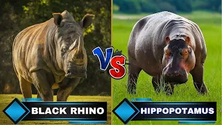 Rumble in the Mud: Hippo vs Rhino