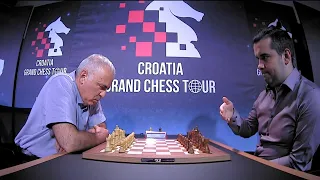 Ian Nepomniachtchi Is Afraid to Offer Handshake to Garry Kasparov | GCT Croatia 2021 Blitz Day 1