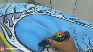 # 018 Regências Dreams 🏄 Air Brush surfboards 🏄 pintura em prancha de surf