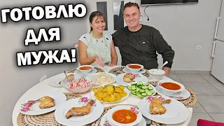 ВСЯ СЕМЬЯ ЗА ОДНИМ СТОЛОМ! ПРОСТОЙ ОБЕД ОТ МАМЫ: куриные окорочка, свекольник, хайдари #рецепты