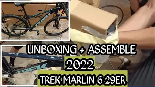 UNBOXING AND ASSEMBLE - 2022 TREK MARLIN 6 29er | TREK MOUNTAIN BIKE 2022