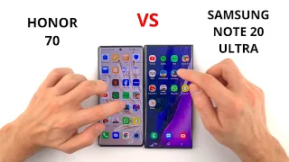 Honor 70 vs Note 20 Ultra | SPEED TEST