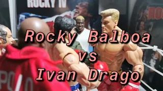 Rocky Balboa vs Ivan Drago - Rocky IV fight - Rocky Stop Motion - Rocky Action Figure