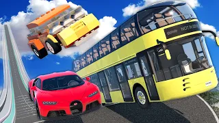 INSANE Ramp Jump Test with Epic Modded Vehicles in BeamNG Drive Mods!