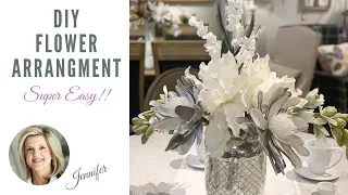 DIY Artificial Flower Arrangement | Jennifer Decorates