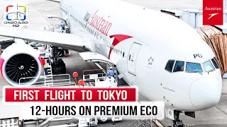 TRIP REPORT | First Time in Japan! | Vienna to Tokyo | AUSTRIAN Premium Economy | Boeing 777