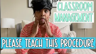 Classroom Management First Procedure To Teach | Watch Me Model It
