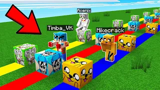 ¡DESAFÍO CON LUCKY BLOCKS DE MIKECRACK VS TIMBA VS ACENIX! ❓😱 LOS COMPAS EN MINECRAFT