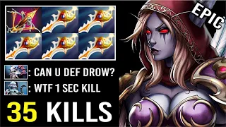 EPIC BALLISTA 5x DIVINE RAPIER Drow Ranger 2 Hour Throne Def 130k Net Worth Comeback 7.26 Dota 2