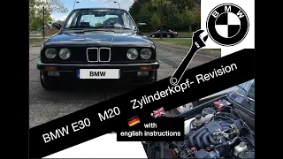 BMW e30 M20 Zylinderkopf-Revision -  cylinder head overhaul (with multi language  subtitles)