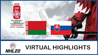 NHL 20 | IIHF Worlds 2020 | Belarus - Slovakia | Virtual Highlights