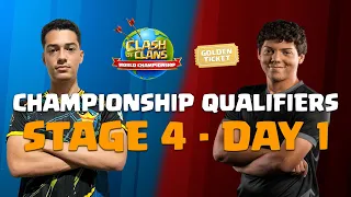 World Championship Qualifiers: Stage 4 - Day 1 | Clash of Clans