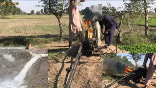 Diesel engine startup | Diesel engine | ruston hornsby engine |tubewell agriculture system pak india