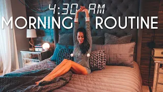 4:30 AM winter MORNING ROUTINE | Healthy and Productive