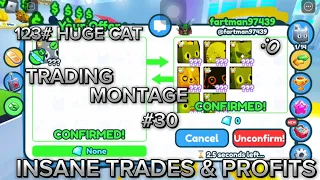 INSANE TRADES & PROFITS 123 HUGE CAT Trading Montage #30 ( pet simulator X Roblox)